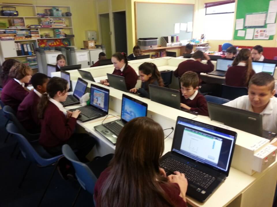 Working in the New Computer Room!