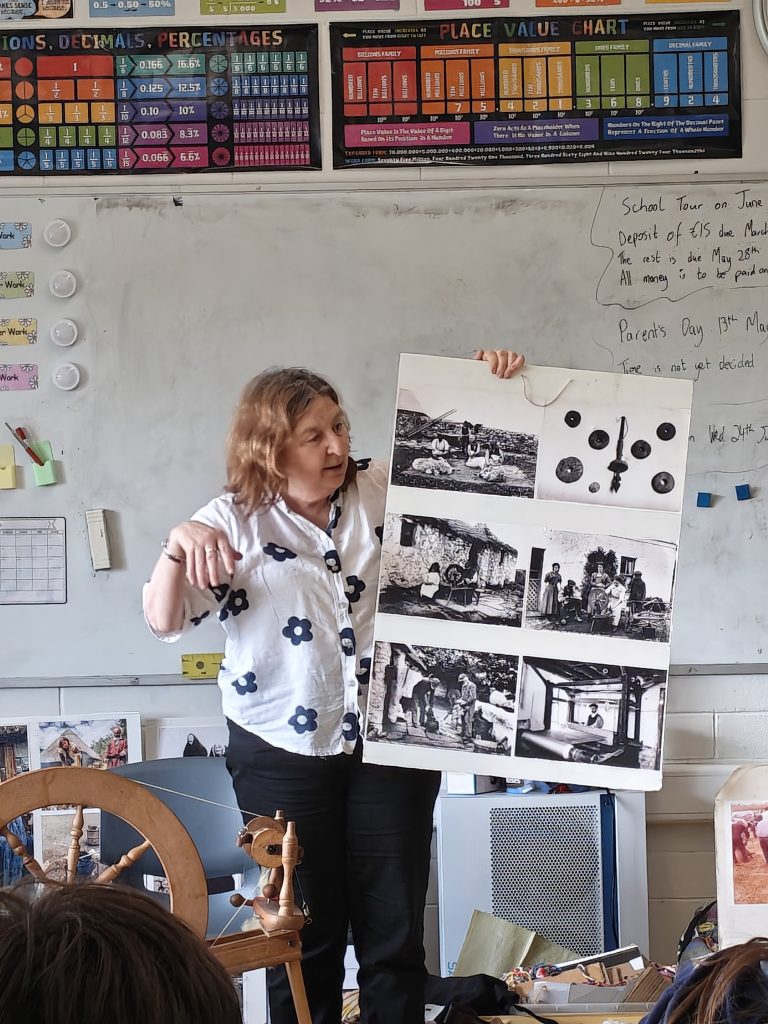 Spinning and Weaving in 6th Class