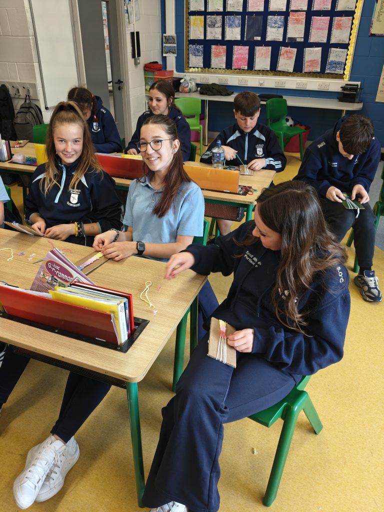 Spinning and Weaving in 6th Class