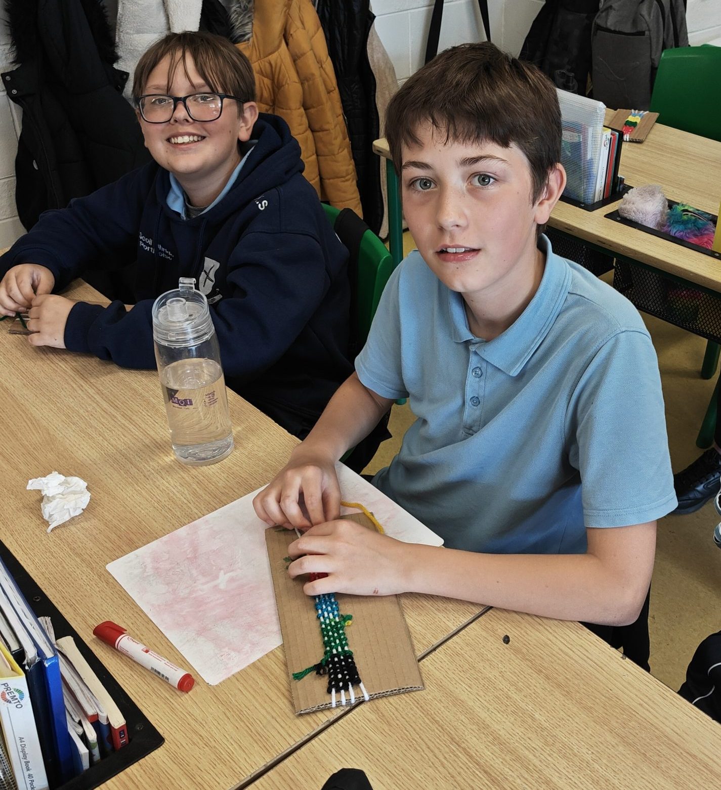 Spinning and Weaving in 6th Class