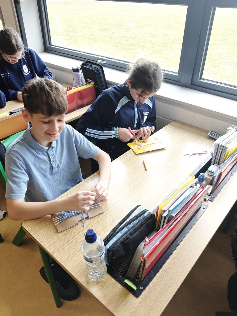 Spinning and Weaving in 6th Class