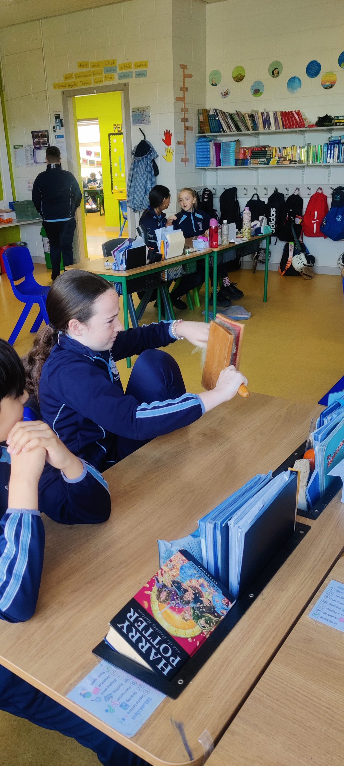 Spinning and Weaving in 5th Class